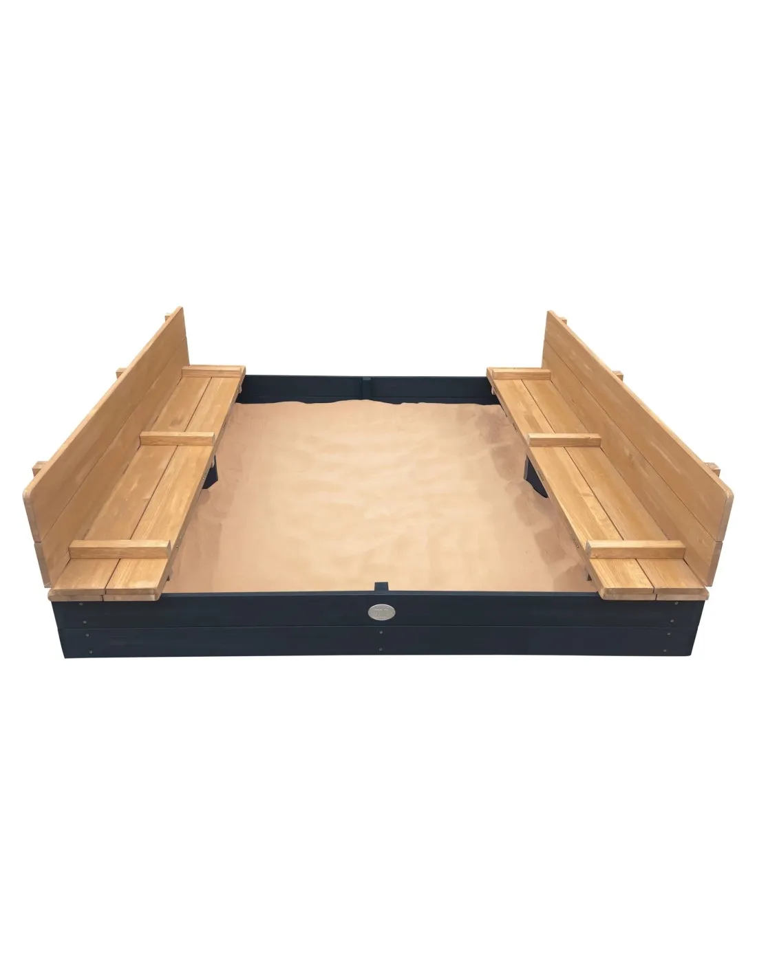 AXI Piaskownica XXL Ella 150 x 150 z Ławeczkami Antracyt